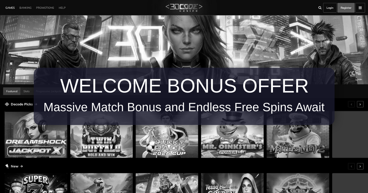Decode Casino welcome bonus