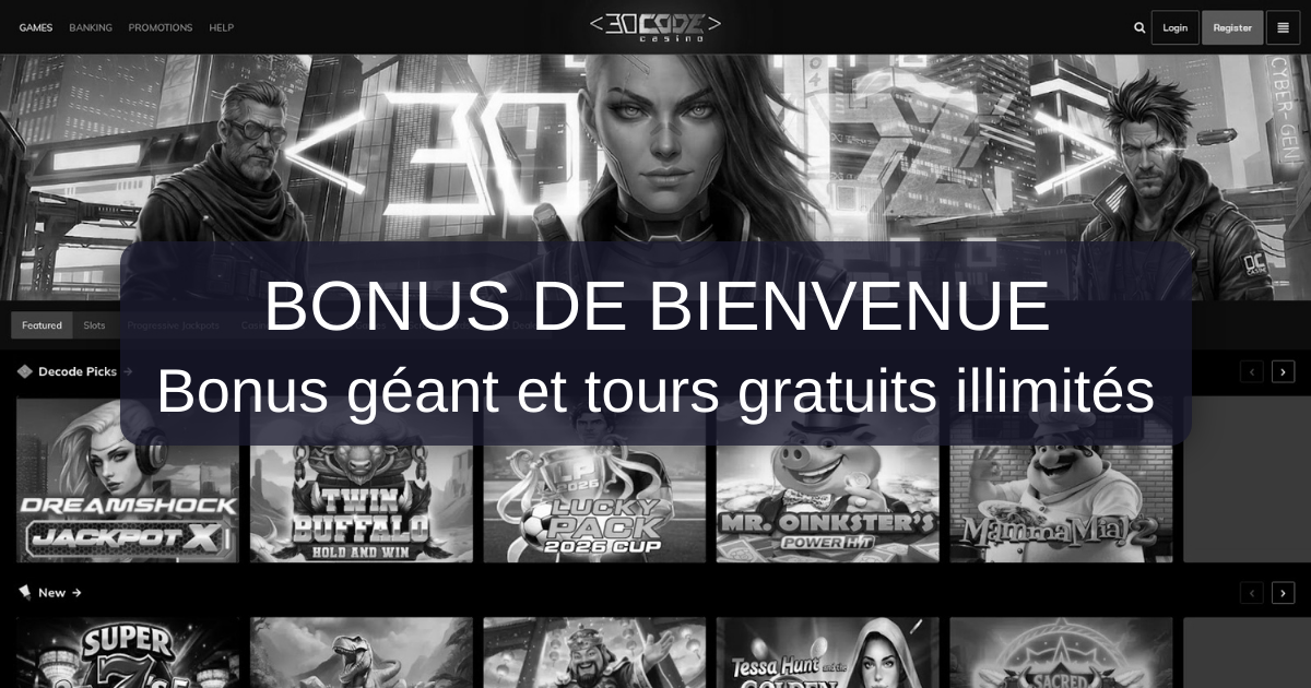 Decode Casino welcome bonus