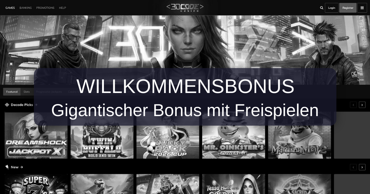 Decode Casino welcome bonus