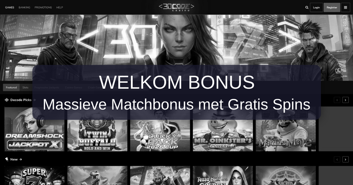 Decode Casino welcome bonus